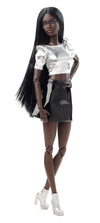 Barbie Looks Doll, Collectible and Posable with Sleek Black Hair, Tall Body Type and Metallic Top with Vinyl Skirt