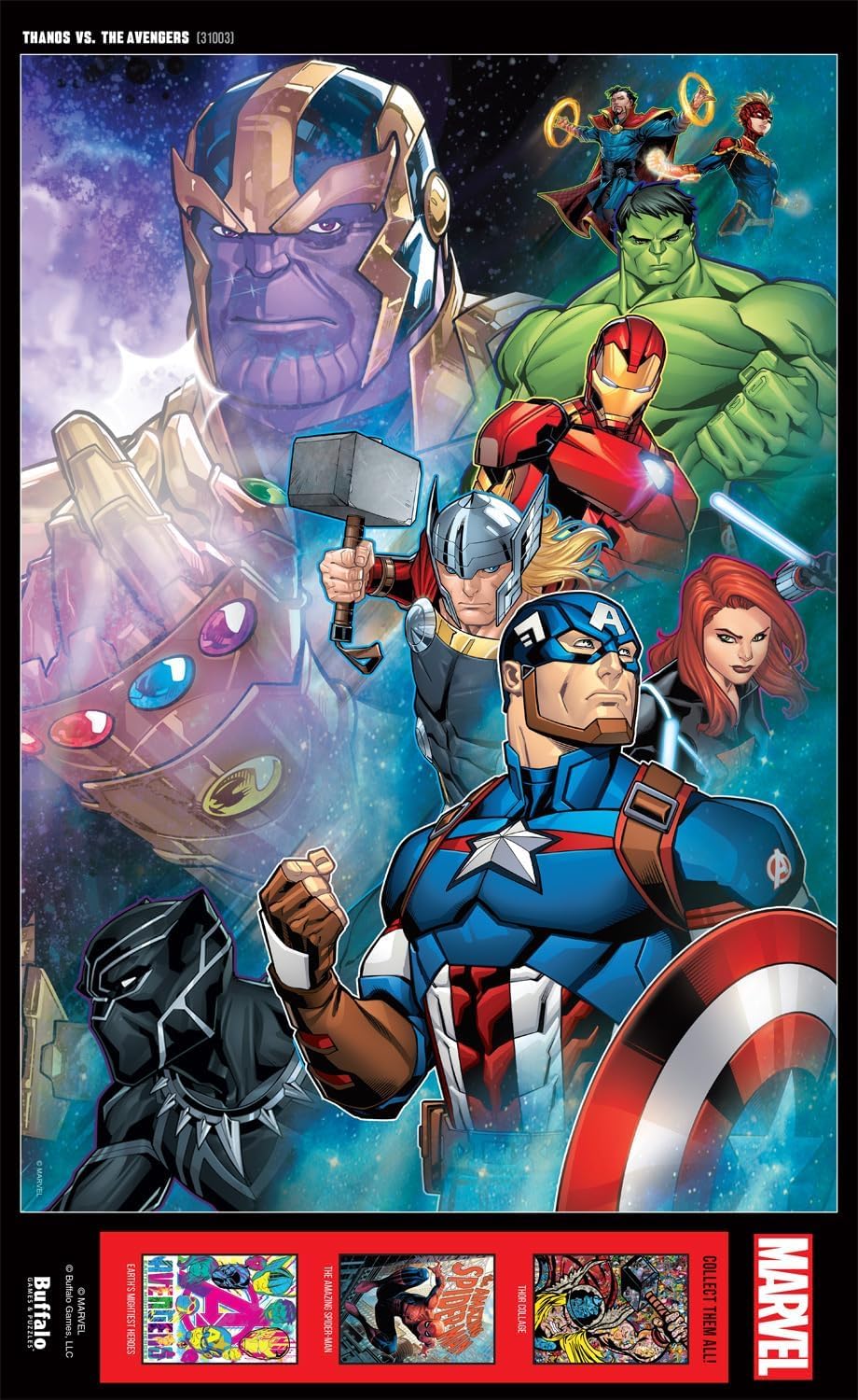 Buffalo Games Marvel Puzzle, Thanos vs Avengers, 500 Piece Jigsaw Puzzle