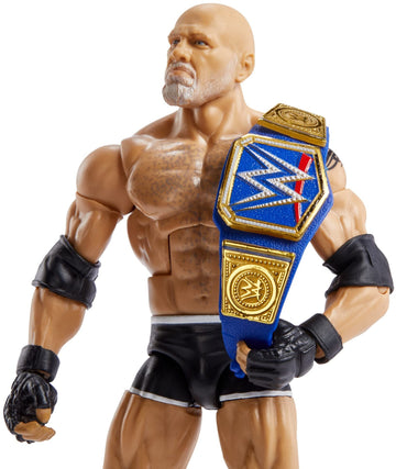 WWE Goldberg Top Picks Elite Collection Action Figure with Universal Championship, 6-inch Posable Collectible Gift for WWE Fans Ages 8 Years Old & Up