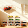 40 Pcs 1/64 Scale Toy Car Display Case for Hot Wheels, Matchbox, Model & Mini Cars - Clear Acrylic Storage Organizer with Snap-On Dust Cover for