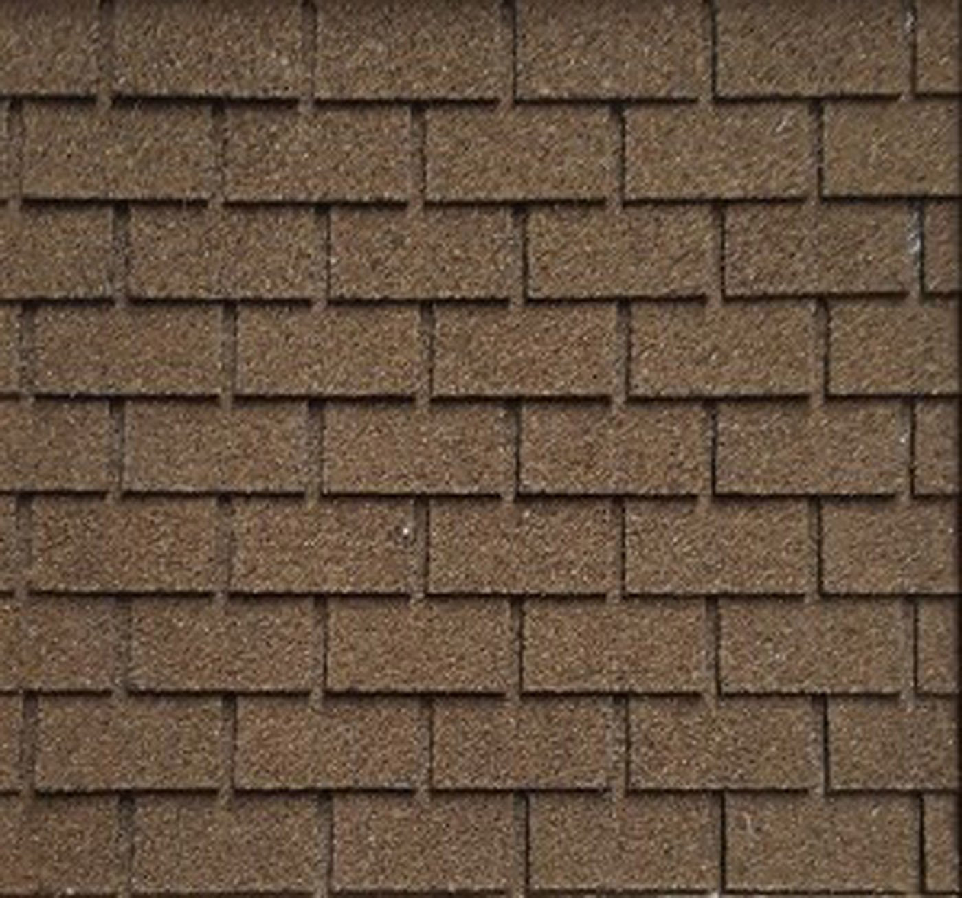 Dollhouse Miniature Roofing Brown Square Asphalt Shingles