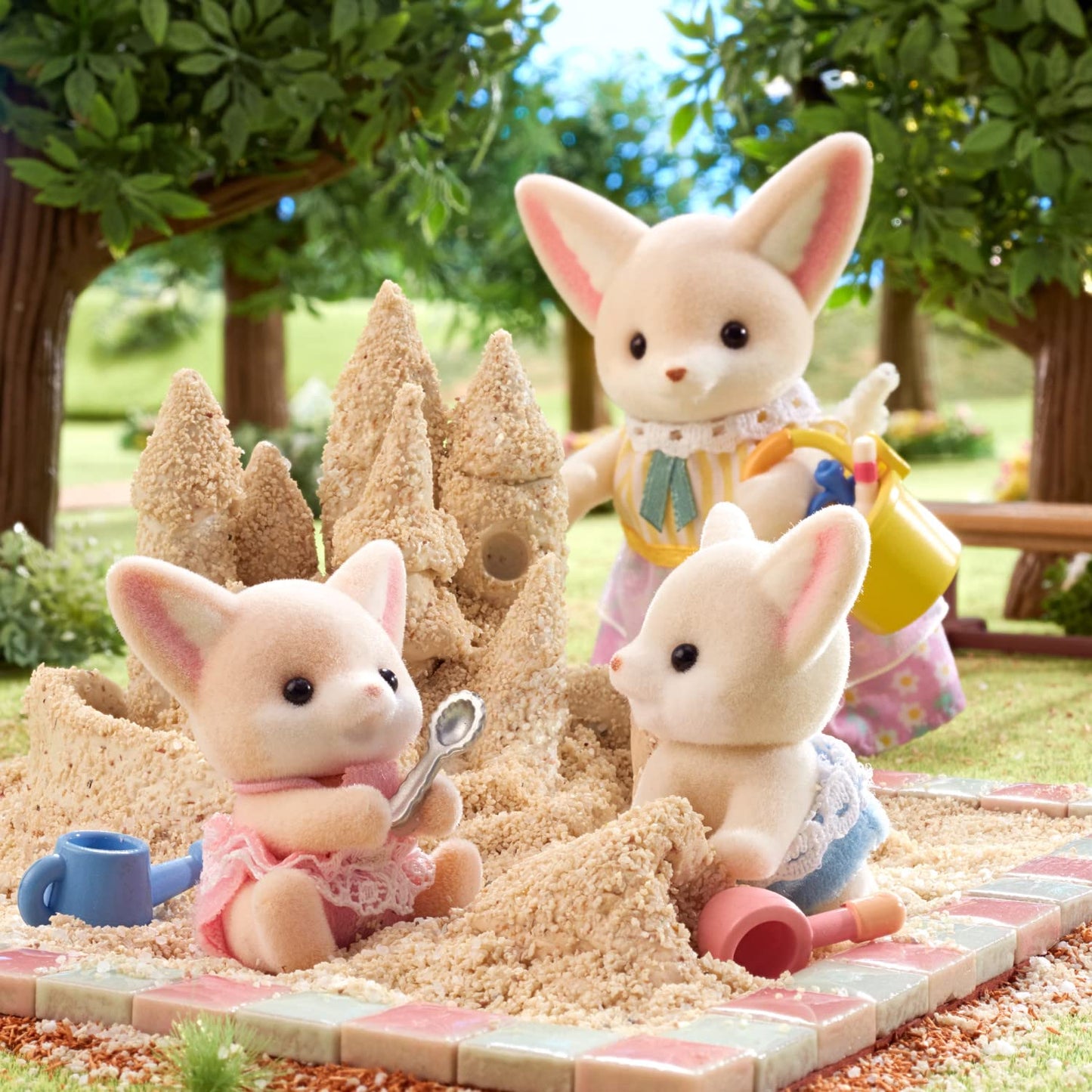 Calico Critters - Fennec Fox Twins - Collectible Dollhouse Dolls - Miniature Forest Animal Figures Age 3+