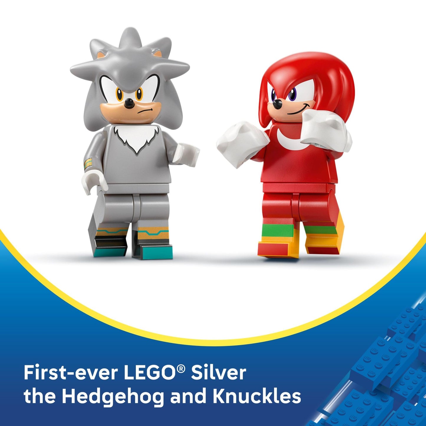 LEGO Sonic the Hedgehog Silver’s Car vs. Knuckles’ Monster Truck Building Toy for Boys & Girls - Racing Playset W/Silver & Knuckles Minifigures