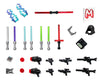 LEGO Star Wars Accessory and Weapons Pack - 8 Lightsabers, 8 Blasters, 2 Display Stands and More