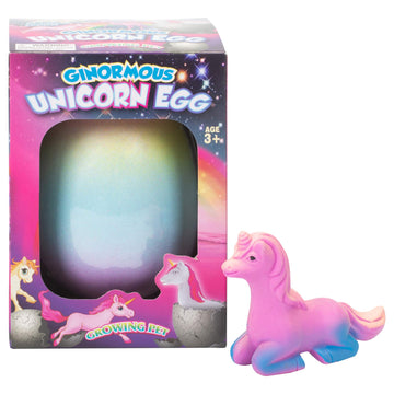 Set of 2 Surprise Growing Unicorn Hatching Extra Large Rainbow Egg Kids Toys, Assorted Colors