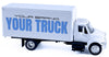 Shop72 Toys, Customize Diecast Trucks as Gifts for Truckers Friends or Employees. Customize Replica of International 4200 Box Truck with Your Logo