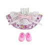 15-17cm/6.7 inch Outfits Clothes Set Accessories Overall Outfit for 17cm Doll Clothes(No Doll) (Petal Parade Pink)