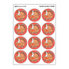 Gobble! Gobble!/Spice Scent Retro Scratch 'n Sniff Stinky Stickers by TREND; 24 Seals/Pack - Authentic 1980s Designs!