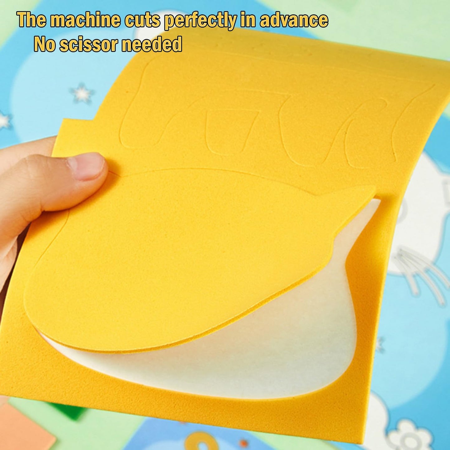 Lovyan 3D EVA Foam Stickers for Toddlers 12PCS Sticky Foam DIY Craft Preschool Art Class Drawing Sticker Puzzle Art Kit for Kids Boys Girls (Cartoon