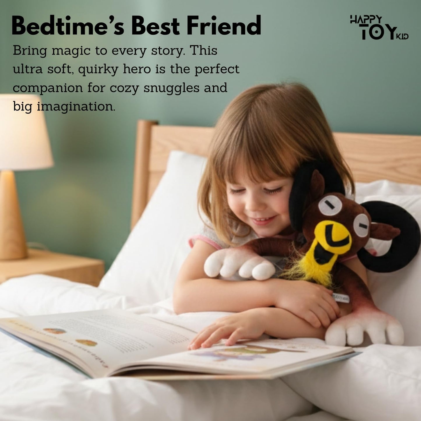 HappyToy Kid Set of 8 Soft Plush Toys - Colorful, Cute & Huggable Companions, Perfect, Holiday Fun, and Everyday Play