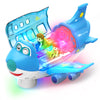 Toy Airplane for Toddlers 2-4 3-5 With Sounds and Light Up Toys, 360°Freedom Operated Automatic Bump Autism Sensory Toy Plane Toddler Boy Toys
