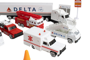 Daron Delta Airport 25-Piece Die-Cast Playset Toy Ages 3+
