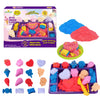greenglo Sensory Sand Kit for Kids - 0.88 LBS with 12 Molds & Ice Cream Display Tray Sandbox - Kids' Sand Playset Ages 3-8 Creative Sensory Bin Play
