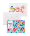Grabie Floral Watercolor Coloring Book, 100% Cotton Watercolor Paper Pad, 15 Sheets 300 GSM Cold Press Painting Pages for Adults, Beginners, Artists