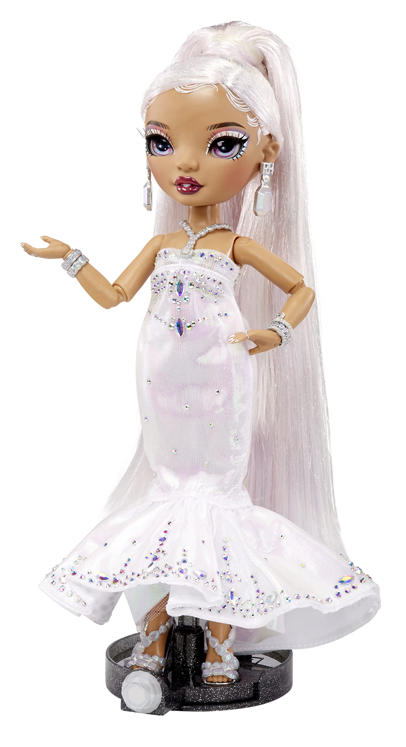 2022 Holiday Edition Roxie Rainbow High Doll with Multicolor Hair and Iridescent Gown