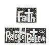 Fun Express Color Your Own Fuzzy Faith Posters - Craft Kits - 24 Pieces
