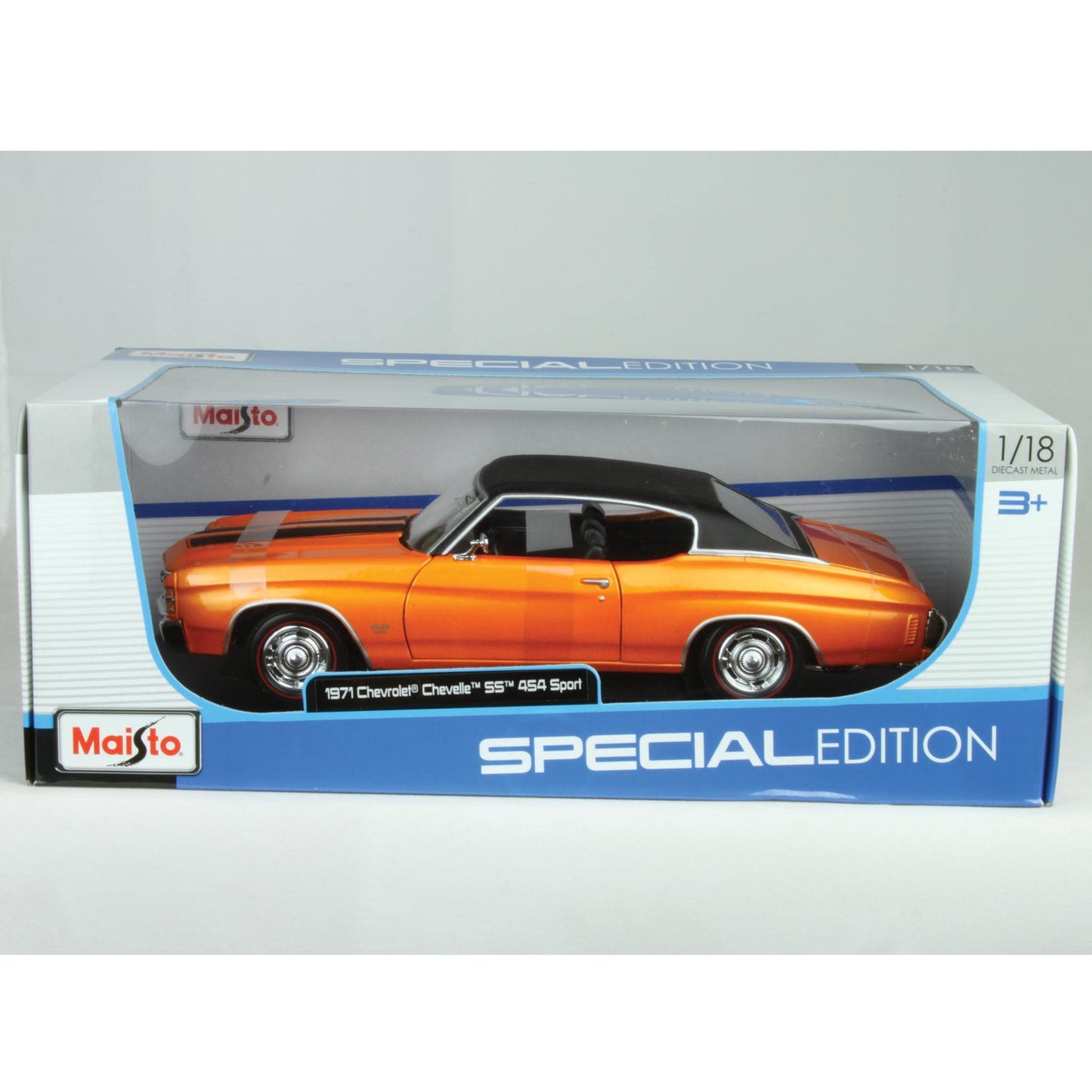 Maisto 1:18 Scale 1971 Chevy Chevelle SS 454 Coupe Diecast Vehicle (Colors May Vary)
