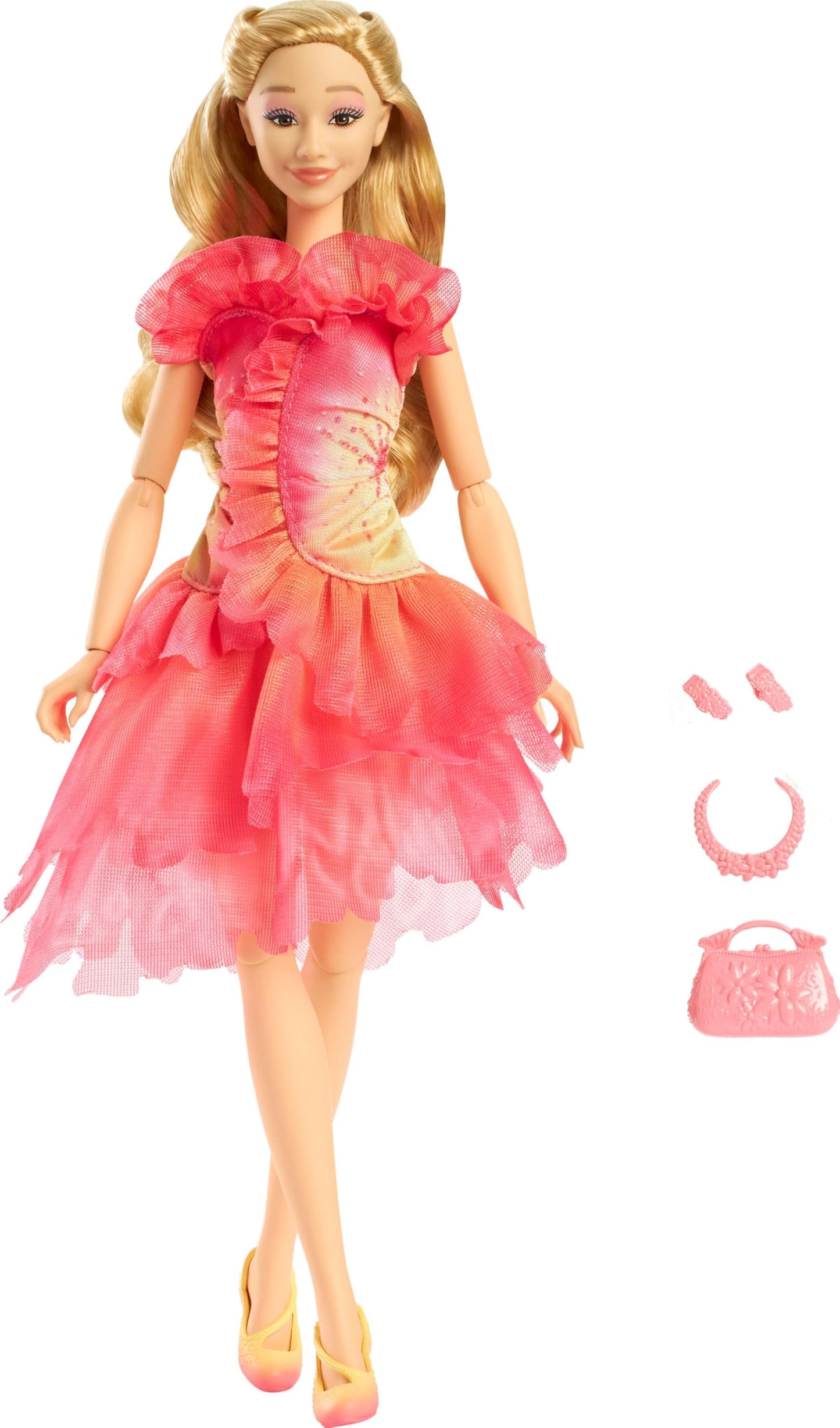 Mattel Universal Wicked Glinda Fashion Doll & Accessories with Blonde Hair, Poseability & Removable Ballroom Look
