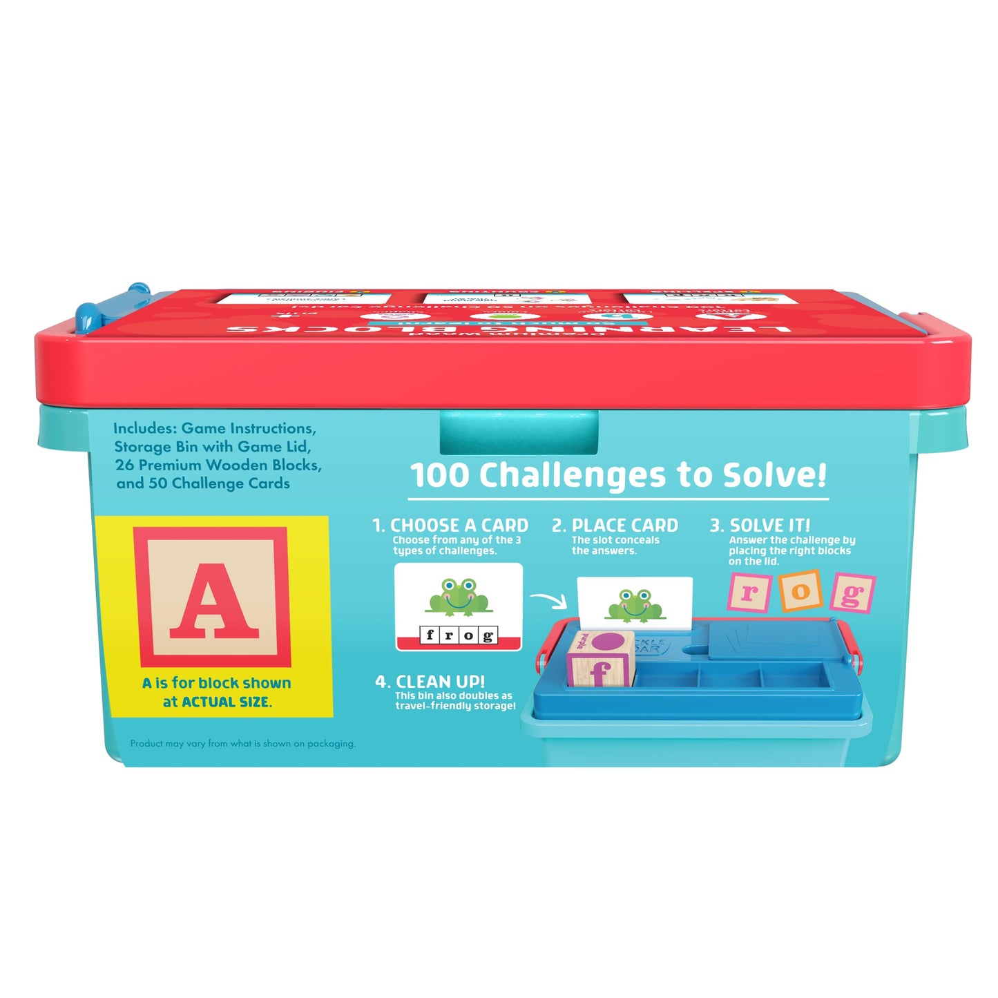 Chuckle & Roar - Learning Blocks: Alphabet Blocks & Learning Flashcards - Educational Learning Activity for preschoolers - Fun and Engaging