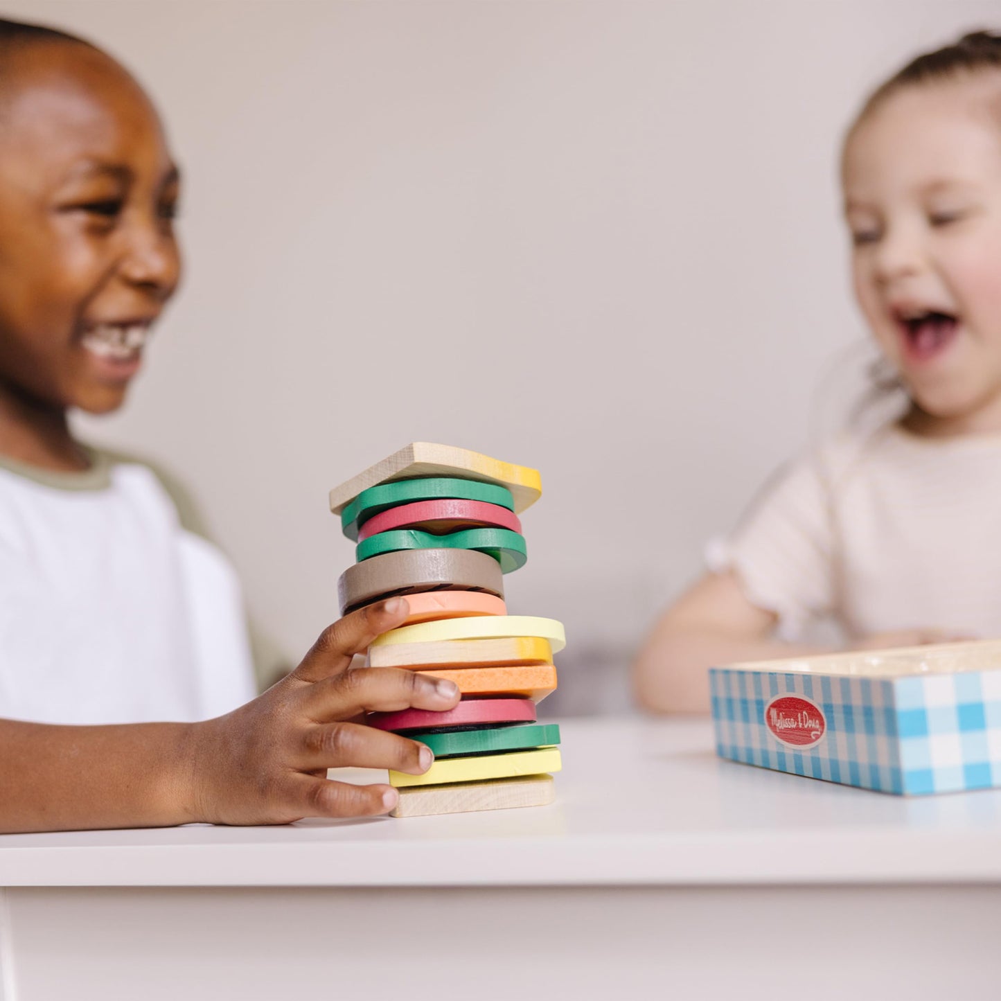 Melissa & Doug Wooden Sandwich-Making Pretend Play Food Set Food Toys for Kids Play Kitchen for Ages 3+
