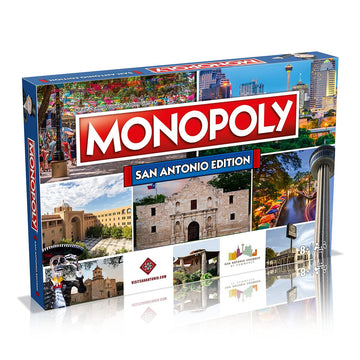 Monopoly Board Game San Antonio Edition: 2-6 Players Family Board Games for Kids and Adults, Board Games for Kids 8 and up, for Kids and Adults, Ideal
