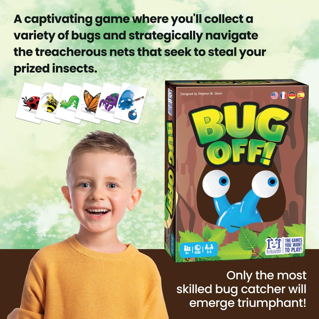 R&R Games Bug Off Family Card Game