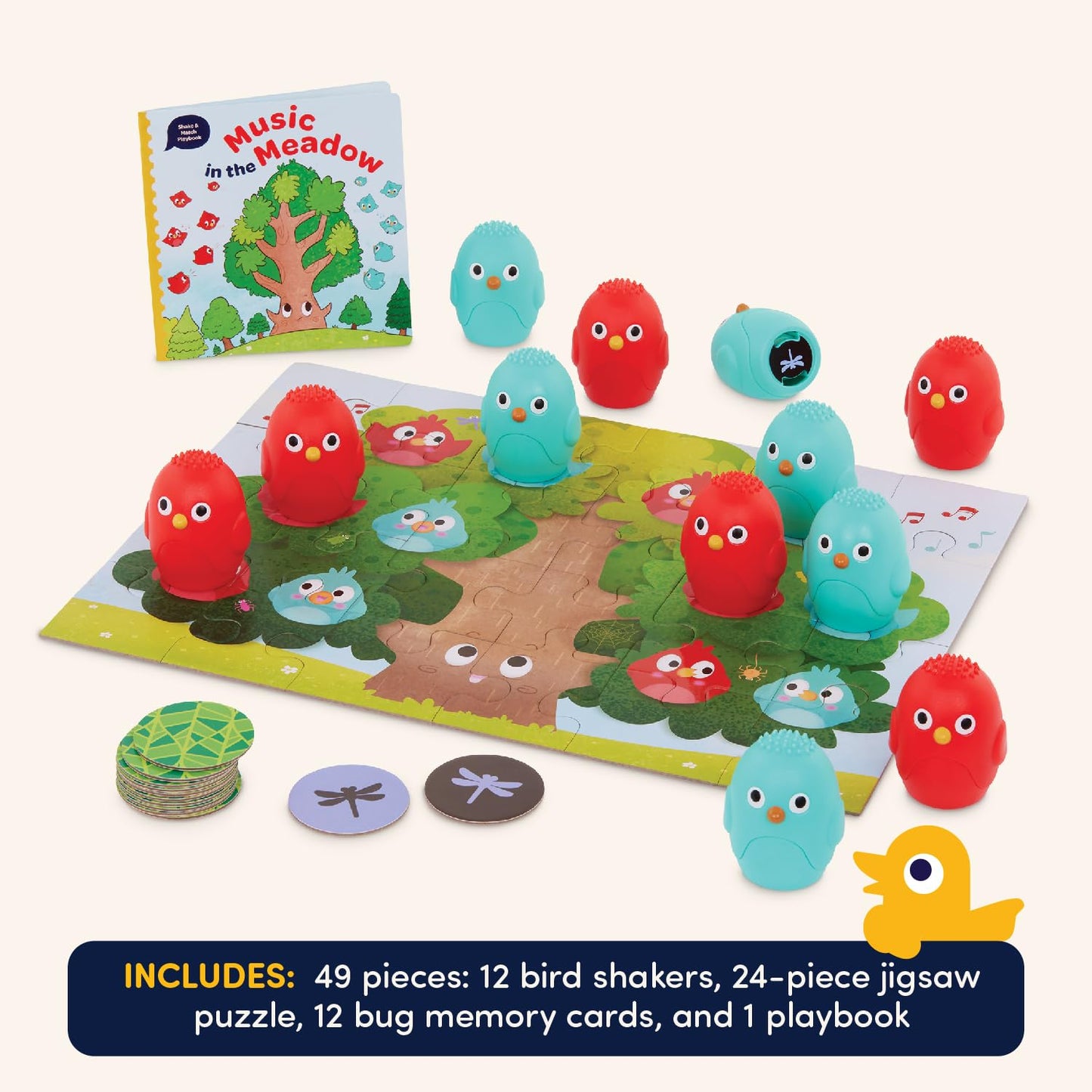 Battat Education - Montessori Memory Game Sound Shakers Toy for Toddlers - Educational Matching Game with Colorful Egg Shakers