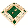 Shut The Box Dice Game, 2-4 Player Wooden Board Table Toy, Math Games for Adults and Teenager, Interactive Desktop Game Birthday Party Gifts