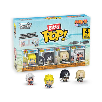 Funko Pop! Bitty: Naruto Shippuden - Minato Namikaze, Orochimaru, Tsunade, and Jiraiya - 0.9 Inch (2.2 Cm) - Anime Collectable - Gift Idea - Stackable