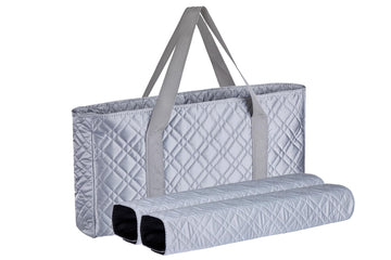 C&H Solutions American Mah Jongg Complete Set, 166 Tiles with All in one Combo Rack with Silver PU Bag