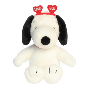 Aurora® Adorable Peanuts® Love On The Mind™ Snoopy Stuffed Animal - Officially Licensed Toys for All Snoopy Fans - Nostalgic Gift for Adults