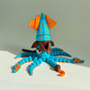 3D Printed Articulated Animals Pirate Octopus, 8-Inch Poseable Octopus Desk Decor, Unique Gift for Home & Office,3D Decorative Ornaments(Octopus)