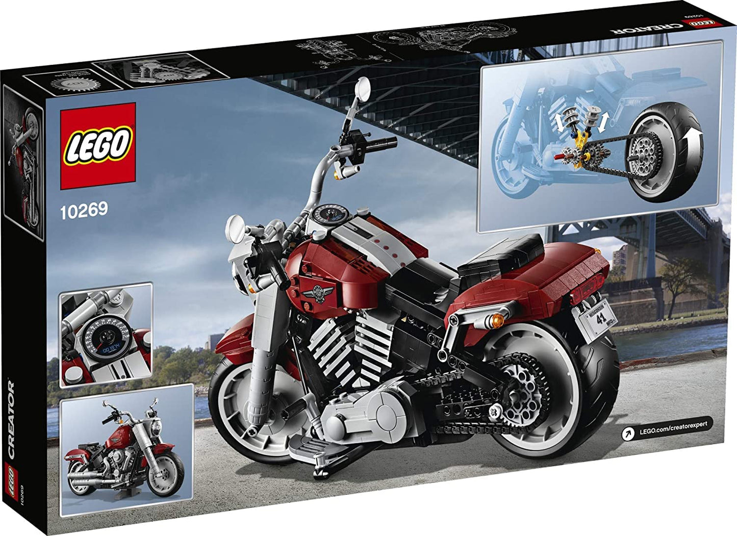 LEGO Creator Expert Harley-Davidson Fat Boy 10269 Building Kit (1,023 Pieces)