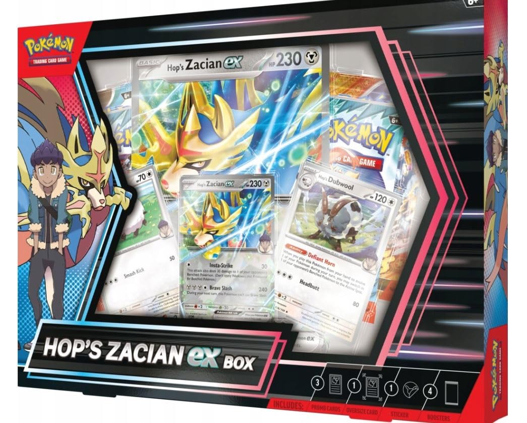 Pokémon TCG: Hop's Zacian ex Box - EN