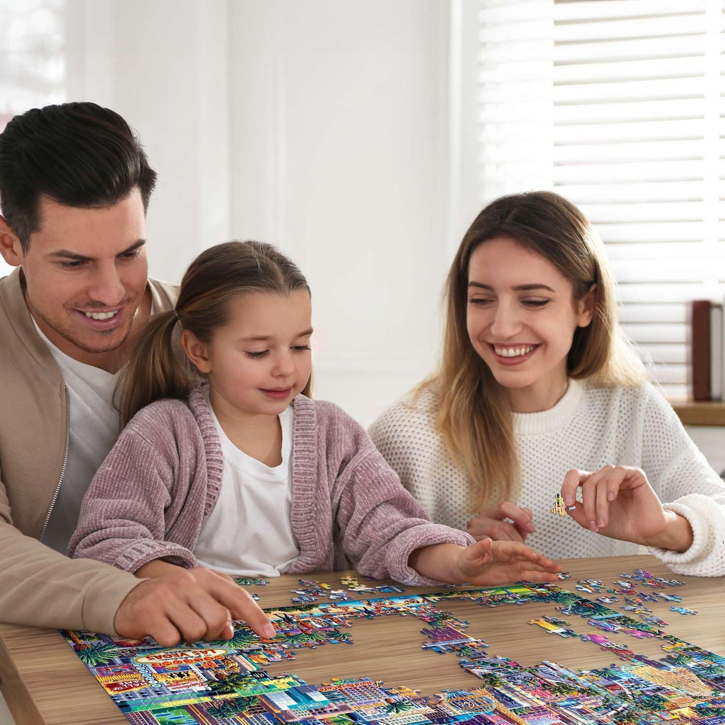 Boardwalk Las Vegas Strip 500 Piece Jigsaw Puzzle Fun Colorful Nevada Puzzles with Premium Box, Gift for Adults and Family 16"x20"