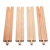 maxim enterprise, inc. Wooden Train Track Set, 8" Straight Railway Track for Toy Train, Expansion Track Pack Compatible with Thomas & Friends, Brio