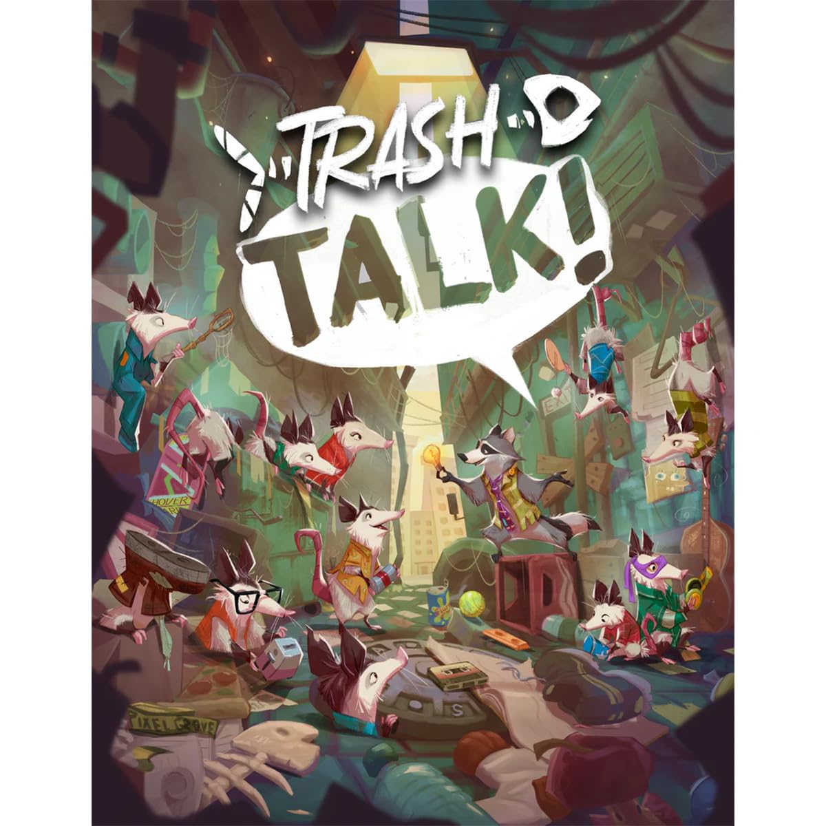 Friendly Skeleton Trash Talk The Board Game: Communicate Using Trash!