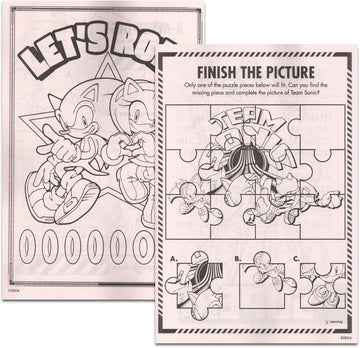 Bendon Sonic the Hedgehog Coloring Book | Sonic Coloring Book | Jumbo Activity Book | Sonic Memory Match Game Bonus | Multicolor