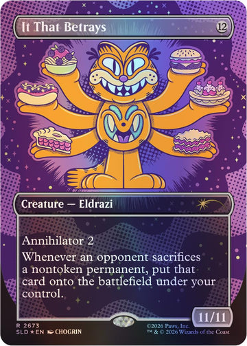 Magic: The Gathering Secret Lair x Garfield: Our Only Thought is to Entertain You (Traditional Foil Edition)