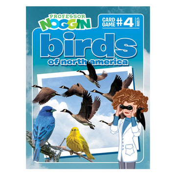 Outset Media Professor Noggin's Birds of North America Trivia Card Game - an Educational Based Card Game for Kids - Trivia, True or False,