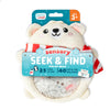 Chuckle & Roar Seek & Find Plush Polar Bear Game - Ages 3+, Multicolor, 1 Plush, 20 Cards - Portable Travel Toys - Screen Free Sensory Toys