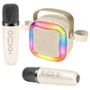 Portable Karaoke Machine for Kid: Child Toy Girl Age 3-12 Gift(Light Beige)