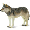 Safari Ltd. Gray Wolf Figurine - Realistic 4" Plastic Wolf Figure - Educational Toy for Boys, Girls, and Kids Ages 3+