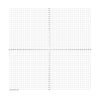 1" Square, Numbered XY Axis Large 3.5'x3.5' Dry-Erase Magnet