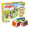 GEOMAG MagiCube Fruit 4-Piece Magnetic Cubes Building Set, Toddlers & Kids Ages 1.5+, STEM-Endorsed Educational Toy, Swiss-Made, Creativity & Early