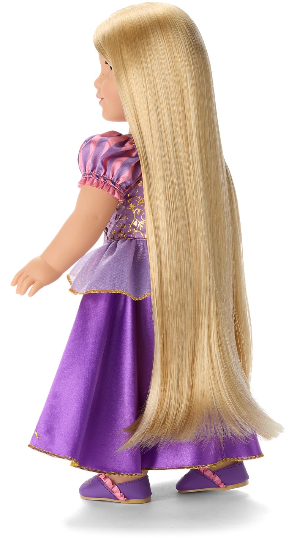 American Girl, Disney, Rapunzel, 18-inch Doll, Long Golden-Blonde Hair, Blue-Green Eyes, Includes Hair Clip, Ages 6+