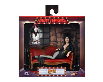 NECA - Elvira on Couch (Toony Terrors) 6" Action Figure Boxed Set