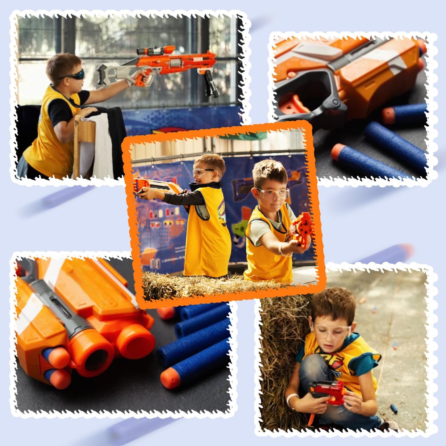 AMOSTING 100PCS Refill Darts Ammo Pack for Nerf Elite Blasters