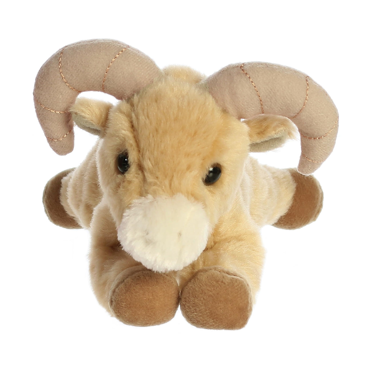 Aurora® Adorable Mini Flopsie™ Big Horn Sheep™ Stuffed Animal - Mini Companions Ready for Playful Adventures - for Kids All Ages, Toddlers, Adults