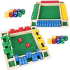 Wewounyl Shut The Box Game Wooden (2-4 Players) with Dices for Classroom, Home, Party and Pub, Math Games Classics 4 Sided Tabletop Version Easy